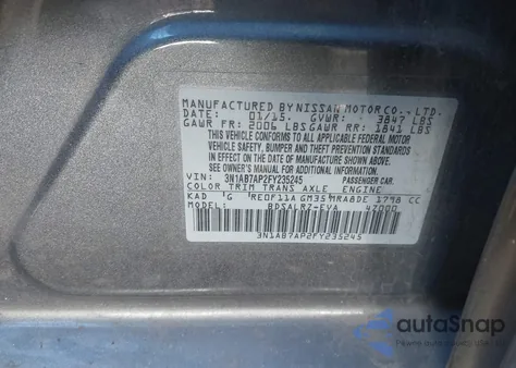 2015 Nissan Sentra Sr from USA, damaged, VIN 3N1AB7AP2FY235245